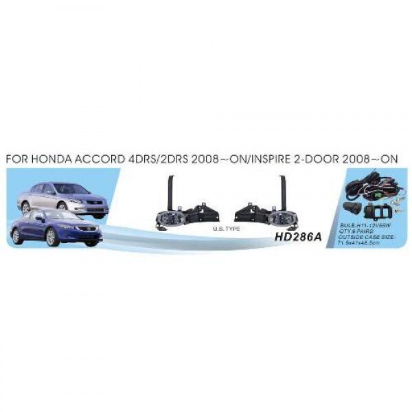 

Фары доп.модель Honda Accord/2008/HD-286A/USA TYPE/эл.проводка (HD-286A)