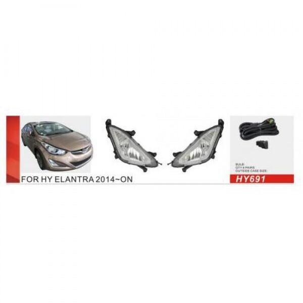 

Фары доп.модель Hyundai Elantra/2014/HY-691W/H8-35W/эл.проводка (HY-691W)