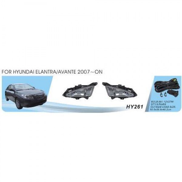 

Фары доп.модель Hyundai Elantra/2006/HY-261W/881-27W/эл.проводка (HY-261W)