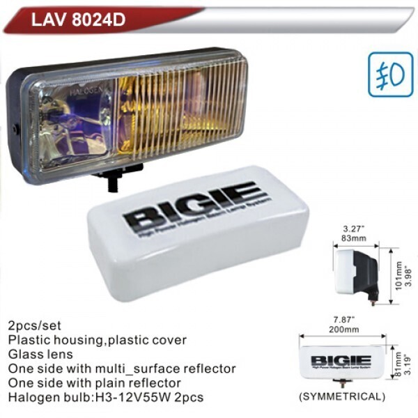 

Фары дополнительные DLAA 8024D-RY/BIGIE/2хH3-12V/200*81mm/крышка (LAV 8024D-RY)