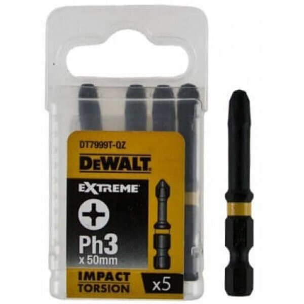 

Биты ударные DEWALT IMPACT TORSION EXTREME Ph3 50 мм 5 шт (DT7999T)