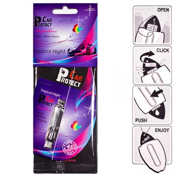

Освежитель воздуха Car Protect (наполнитель) "Long Life" PREMIUM Tropical Night 50ml (780)