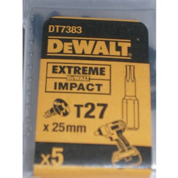

Биты ударные DEWALT IMPACT TORSION EXTREME T27 25 мм 5 шт (DT7383T)