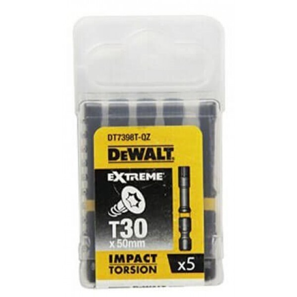 

Биты ударные DEWALT IMPACT TORSION EXTREME Т30 50 мм 5 шт (DT7398T)