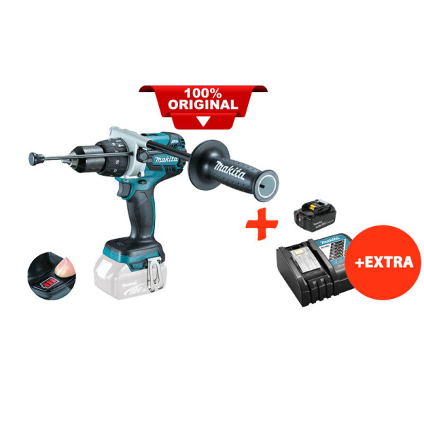 

Аккумуляторная ударная дрель-шуруповерт Makita DHP481Z+акк.18V 5 Ah+быстрозарядное ЗУ (DHP481RT)
