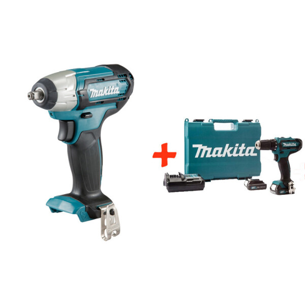 

Аккумуляторный гайковерт Makita TW140DZ + акк шуруповерт HP333DWAE + 2 акб 12 V 2 Ah + з/у + кейс (TW140SET5)