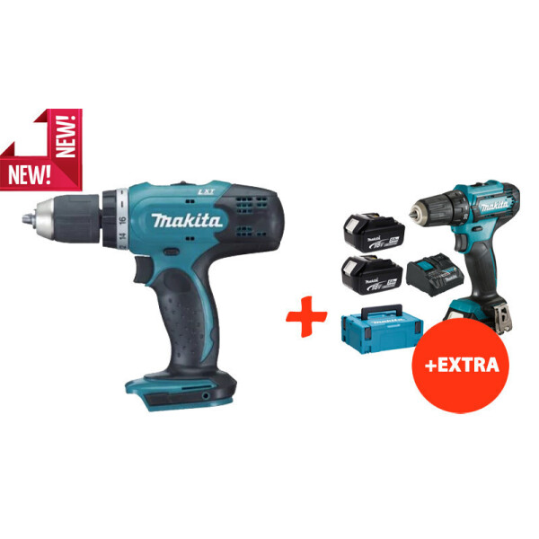 

Аккумуляторная дрель-шуруповерт Makita DDF453Z+аккумуляторный шуруповерт Makita DF333DNX10 (DDF453REX10)