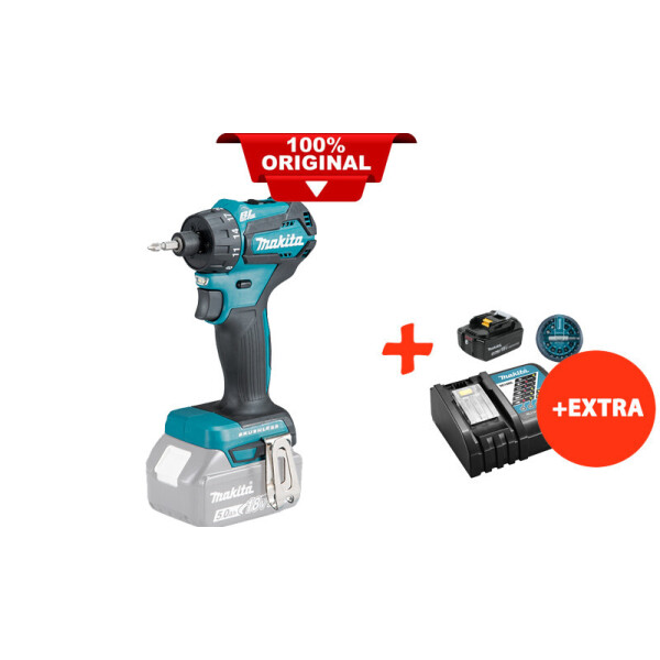 

Аккумуляторный шуруповерт Makita DDF083Z+акк.18V 5 Ah+быстрозарядное ЗУ+набор бит (DDF083RTX)