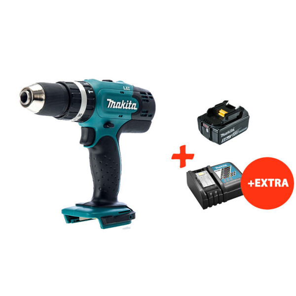 

Аккумуляторная ударная дрель-шуруповерт Makita DHP453Z+акк.18V 5 Ah+быстрозарядное ЗУ (DHP453RTE)