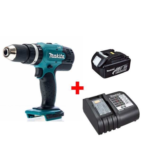 

Аккумуляторная ударная дрель-шуруповерт Makita DHP453Z+акк.18V 3 Ah+ЗУ