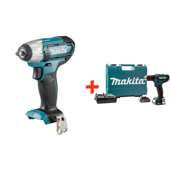 

Аккумуляторный гайковерт Makita TW141DZ + акк шуруповерт HP333DWAE + 2 акб 12 V 2 Ah + з/у + кейс (TW141SET5)
