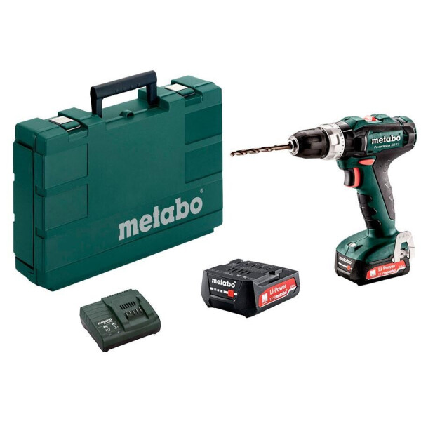 

Аккумуляторный ударный шуруповерт Metabo PowerMaxx SB 12 + 2 акб + з/у + кейс (601076500)