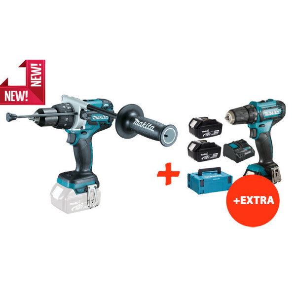

Аккумуляторная ударная дрель-шуруповерт Makita DHP481Z+аккумуляторный шуруповерт Makita DF333DNX10