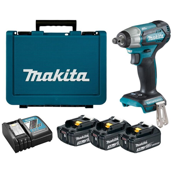 

Аккумуляторный ударный гайковерт Makita DTW181RFE3 + 3 акб 18 V 3 Ah + з/у DC18RC + кейс