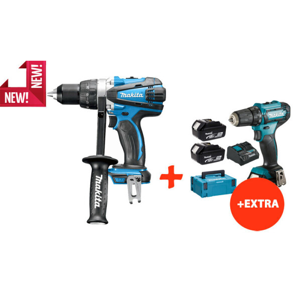 

Аккумуляторная дрель-шуруповерт Makita DDF458Z+аккумуляторный шуруповерт Makita DF333DNX10 (DDF458REX10)