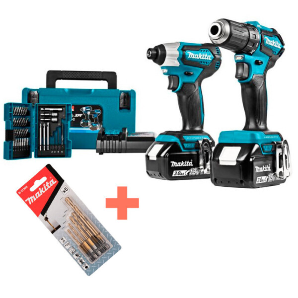

Набор аккумуляторного инструмента Makita DLX2220JX2 + 2 набора оснастки! (DLX2220JX3)