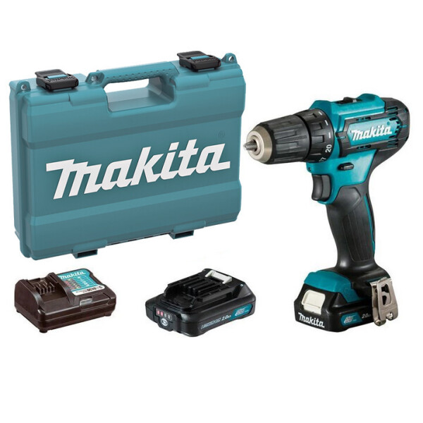 

Аккумуляторный шуруповерт Makita DF333DWAE + 2 акб 12 V 2 Ah + з/у + кейс