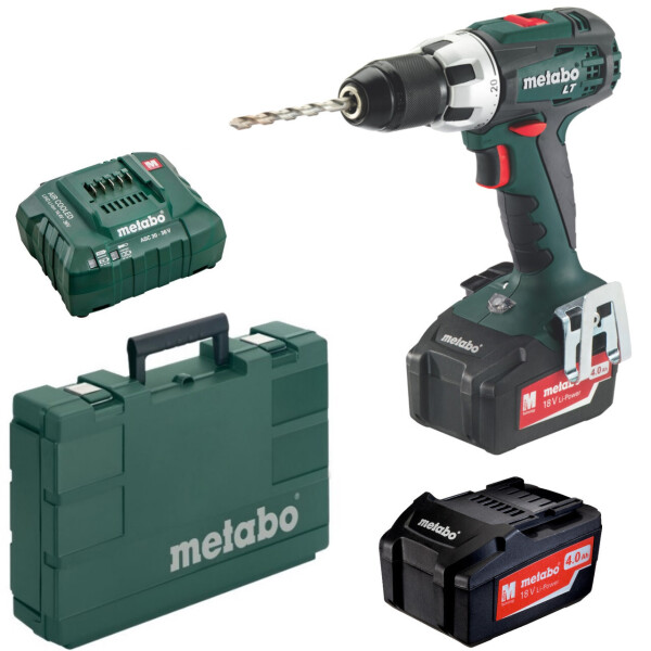 

Аккумуляторный шуруповерт Metabo BS 18 LT + 2 акб 18 V 4 Ah + з/у + кейс (602102500)