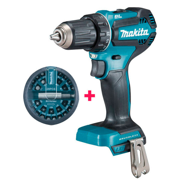 

Аккумуляторная дрель-шуруповерт Makita DDF485Z (без АКБ) + набор бит (DDF485ZX)