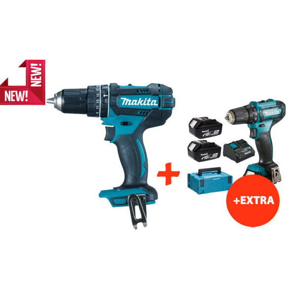 

Аккумуляторная ударная дрель-шуруповерт Makita DHP482Z+аккумуляторный шуруповерт Makita DF333DNX10