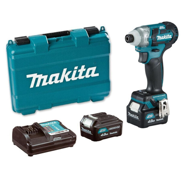 

Аккумуляторный ударный шуруповерт Makita TD111DWME + 2 акб BL1040B 10.8 V 4 Ah + з/у DC10WC + кейс