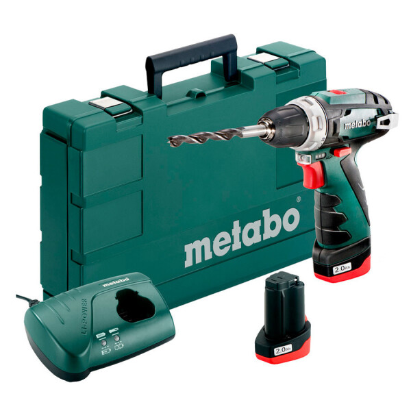 

Ак. шуруповерт Metabo PowerMaxx BS Basic + 2 акб 10,8V 2 Ah + з/у + кейс(600080500)