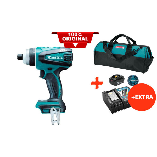 

Аккумуляторный ударный шуруповерт Makita DTP141Z+акк.18V 5 Ah+быстрозарядное ЗУ+набор бит+сумка (DTP141RTBX)