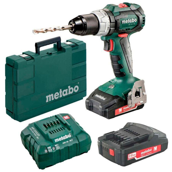 

Аккумуляторный ударный шуруповерт Metabo SB 18 LT BL + 2 акб 18 V 2 Ah + з/у + кейс (602316550)