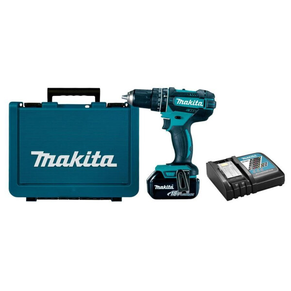 

Аккумуляторная ударная дрель-шуруповерт Makita DHP482RF + 1 акб BL1830 18 V 3 Ah + з/у + кейс