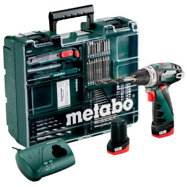 

Ак. шуруповерт Metabo PowerMaxx BS Basic Set + 2 акб 10,8V 2 Ah + з/у + кейс (600080880)