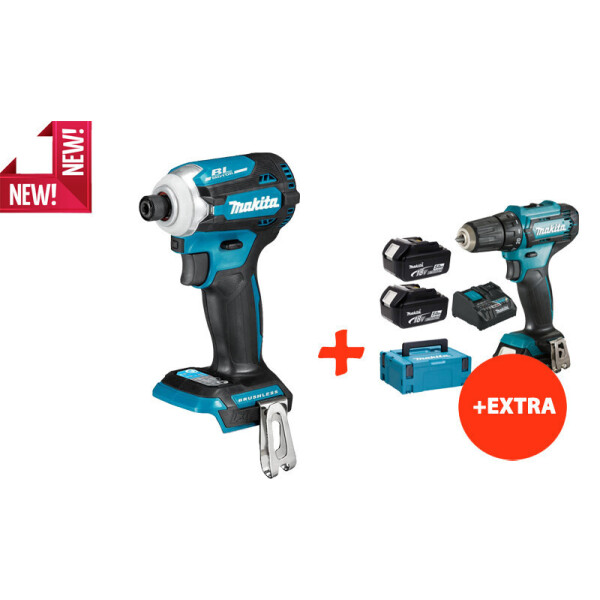 

Аккумуляторный ударный гайковерт Makita DTD171Z+аккумуляторный шуруповерт Makita DF333DNX10 (DTD171REX10)