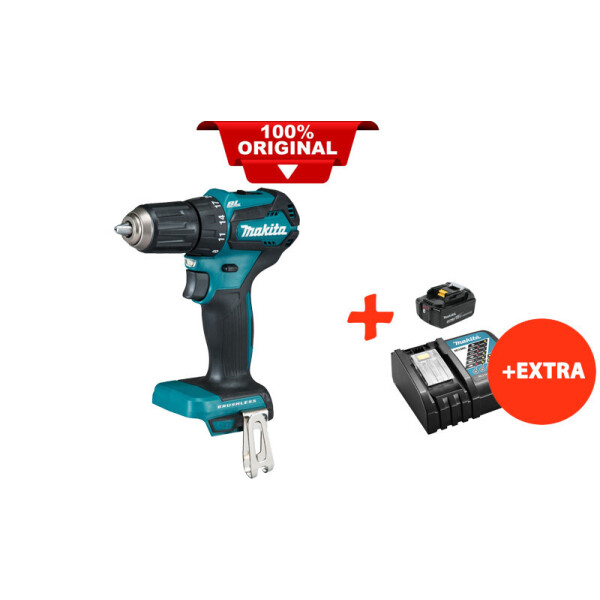

Аккумуляторная дрель-шуруповерт Makita DDF483Z+акк.18V 5 Ah+быстрозарядное ЗУ (DDF483RT)