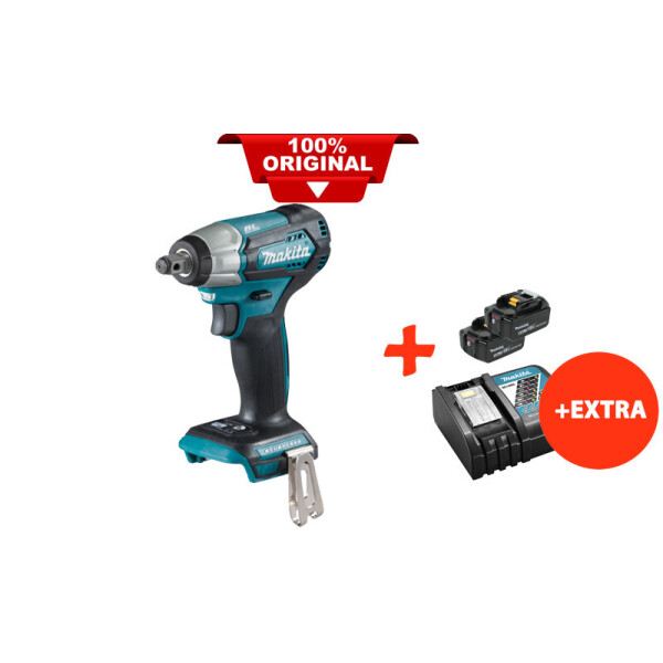 

Аккумуляторный ударный гайковерт Makita DTW181Z+2 акк.18V 5 Ah+быстрозарядное ЗУ (DTW181RT2)