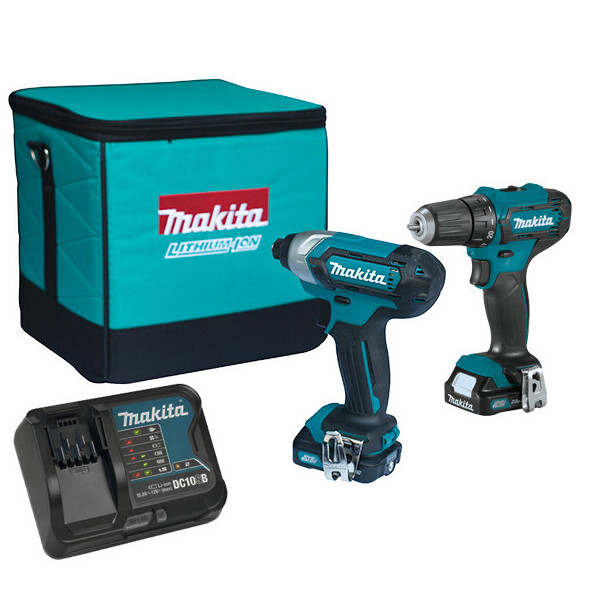 

Аккумуляторный набор инструментов Makita CLX224SA (DF333, TD110D) + АКБ + ЗУ + сумка