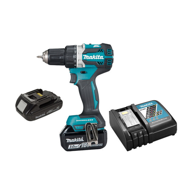 

Аккумуляторный шуруповерт Makita DDF484RX4 + 1 акк 18 V 1.5 Ah + 1 акк 18 V 3 Ah + ЗУ + кейс
