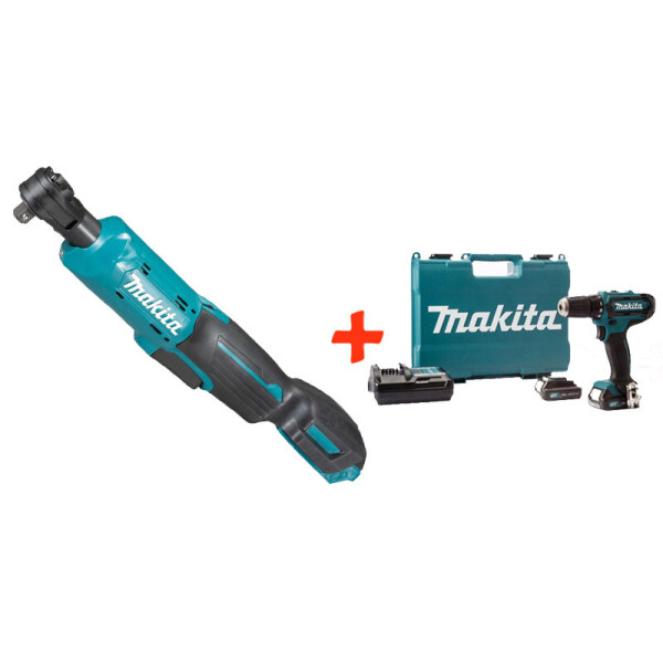 

Аккумуляторный угловой гайковерт Makita WR100DZ + акк шуруповерт HP333DWAE + 2 акб 12 V 2 Ah + з/у + кейс