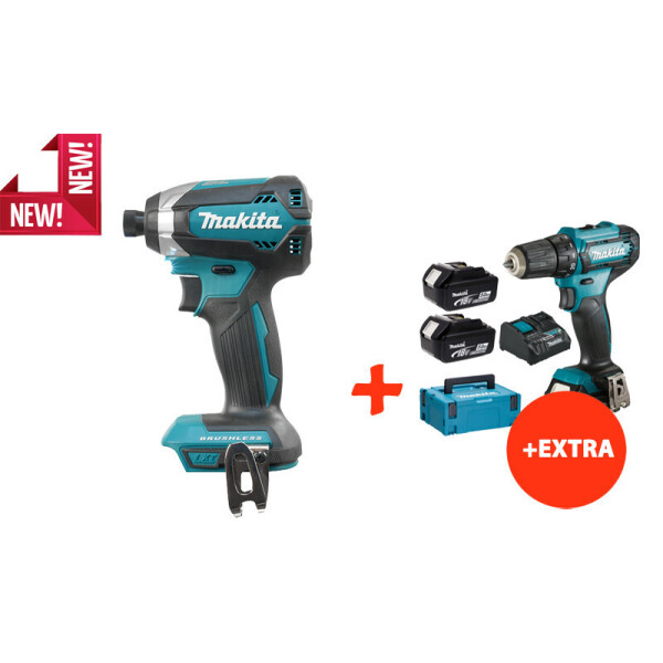 

Аккумуляторный ударный шуруповерт Makita DTD153Z+аккумуляторный шуруповерт Makita DF333DNX10 (DTD153REX10)
