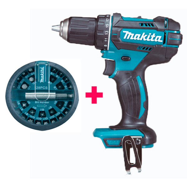 

Аккумуляторная дрель-шуруповерт Makita DDF482Z (без АКБ) + набор бит (DDF482ZX)