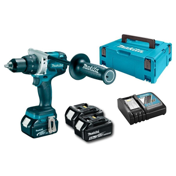 

Аккумуляторная дрель-шуруповерт Makita DDF481RT3J + 3 акб 18 V 5 Ah + з/у DC18RC + MakPac