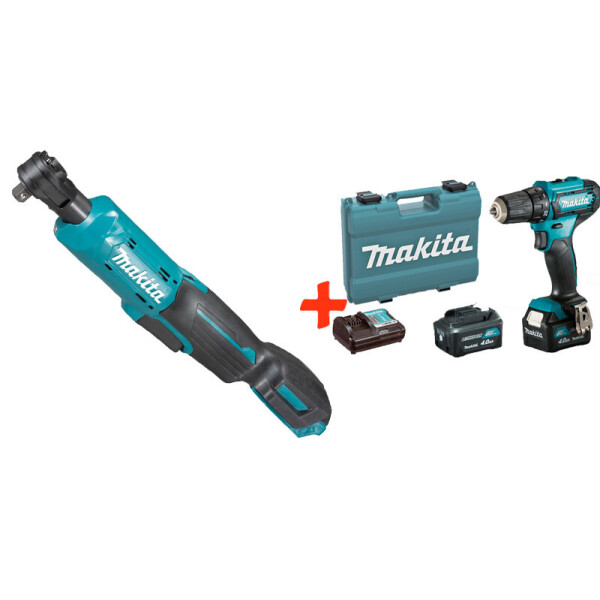 

Аккумуляторный угловой гайковерт Makita WR100DZ + акк шуруповерт DF333DWYE + 2 акб 12 V 1.5 Ah + з/у + кейс