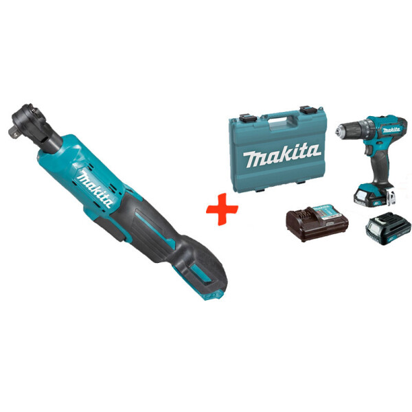 

Аккумуляторный угловой гайковерт Makita WR100DZ + акк шуруповерт HP333DWYE + 2 акб 12 V 1.5 Ah + з/у + кейс