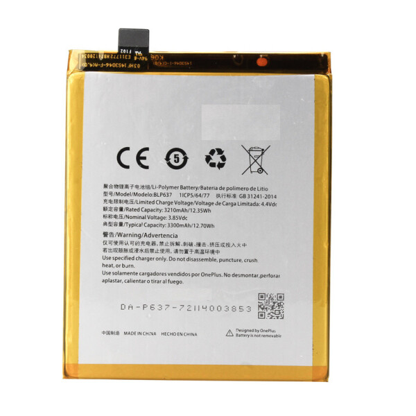 

Батарея OnePlus 5 / 5T (BLP637) 3300mAh