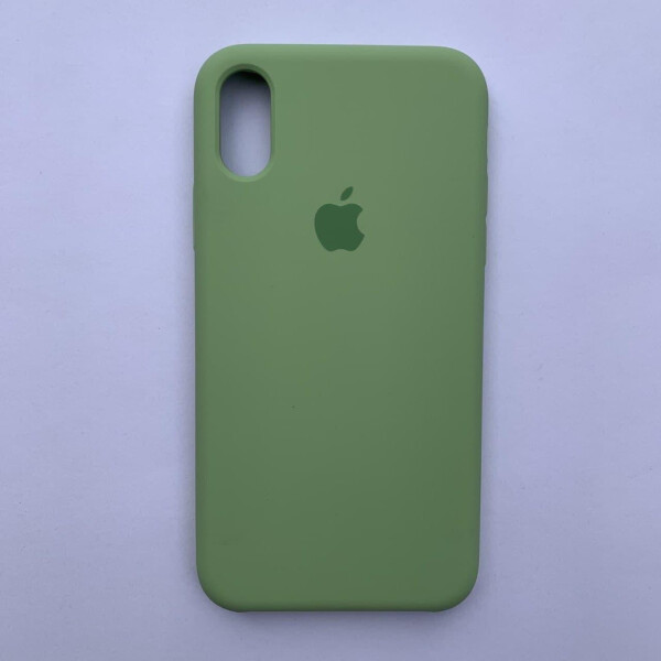 

Накладка Silicone Case для Apple iPhone X iPhone XS Mint Green