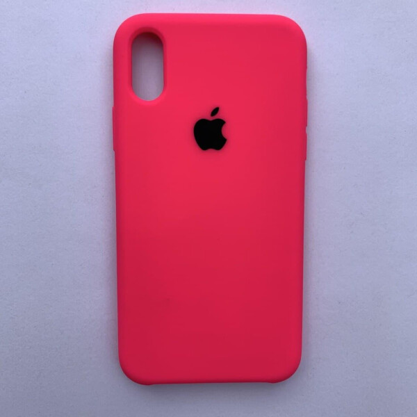 

Накладка Silicone Case для Apple iPhone X iPhone XS Neon Pink