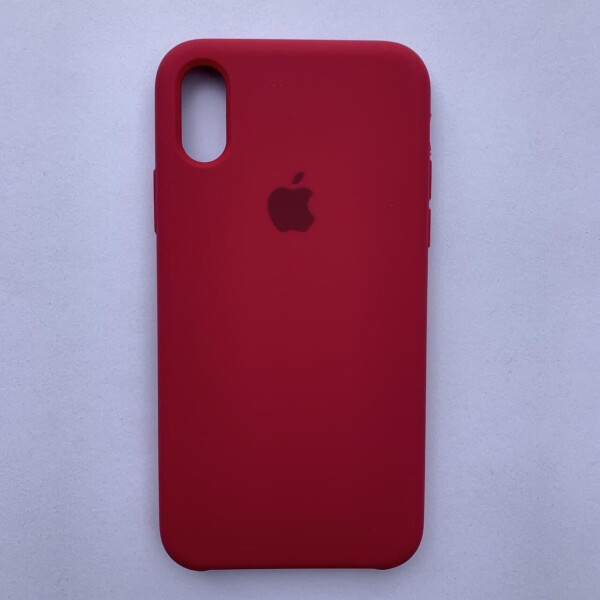 

Накладка Silicone Case для Apple iPhone X iPhone XS Rose red