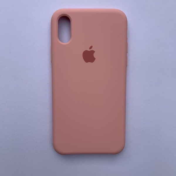

Накладка Silicone Case для Apple iPhone X iPhone XS Pink