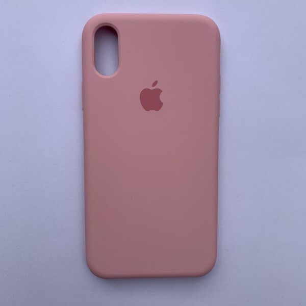 

Накладка Silicone Case для Apple iPhone X iPhone XS Rose pink