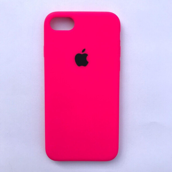 

Накладка Silicone Case для Apple iPhone 7 iPhone 8 Neon pink