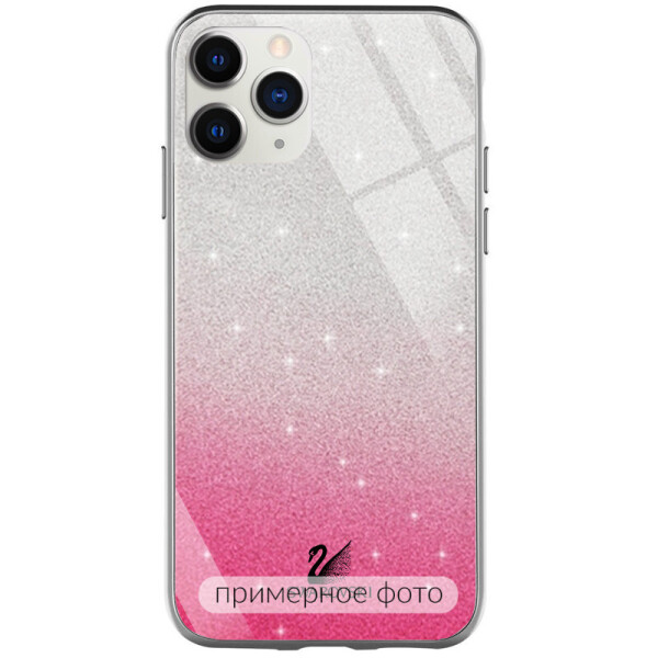 

TPU+Glass чехол Swarovski для Apple iPhone 12 Pro Max (6.7") (Малиновый) (1080239)