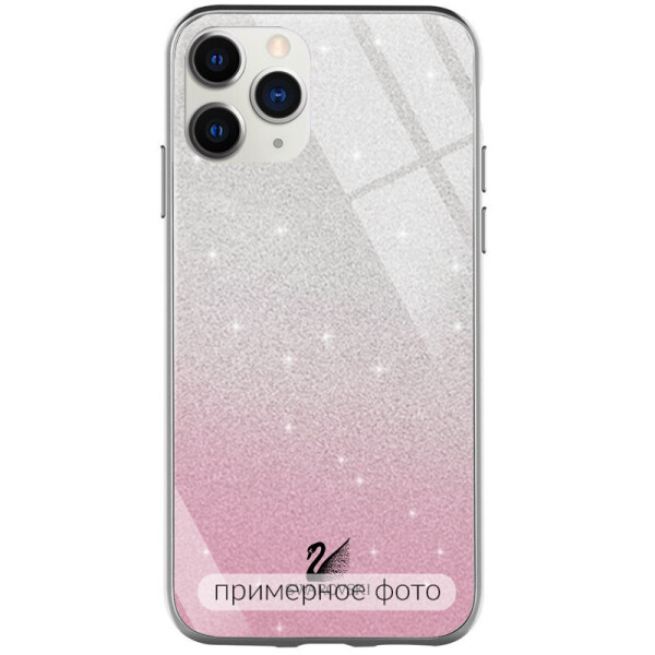 

TPU+Glass чехол Swarovski для iPhone 12 Pro (Розовый) (1080231)